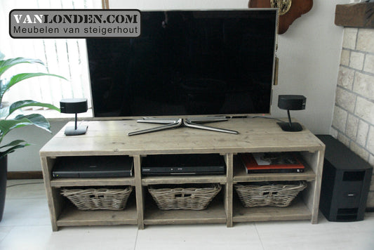 Steigerhouten TV-meubel Laura