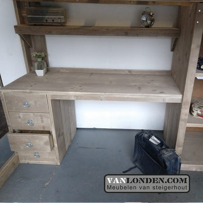 Steigerhouten tweepersoons hoogslaper Andrea