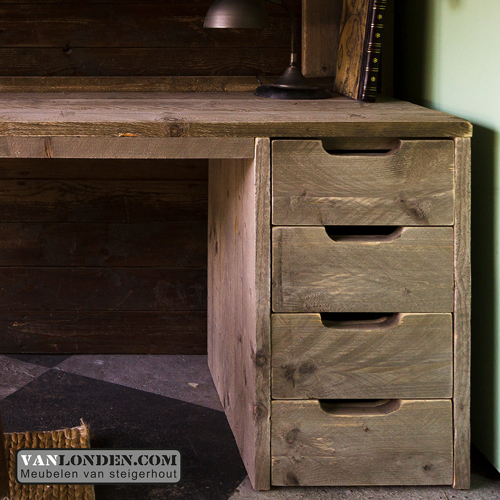 Steigerhouten tweepersoons hoogslaper Marlieke