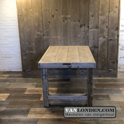 Steigerhouten uitklapbaar bed Ian