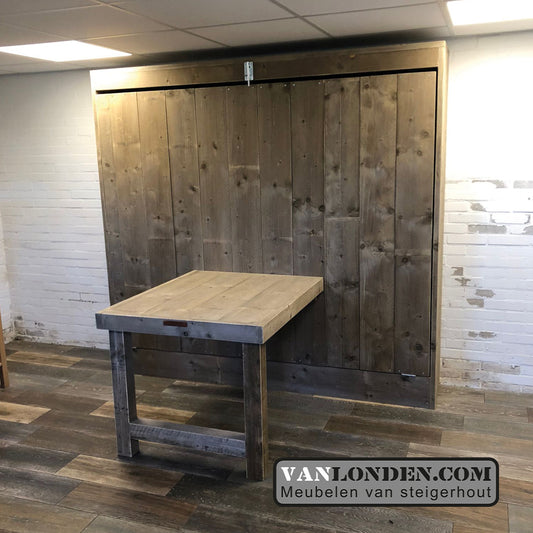 Steigerhouten uitklapbaar bed Ian