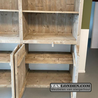 Steigerhouten vakkenkast Lienke