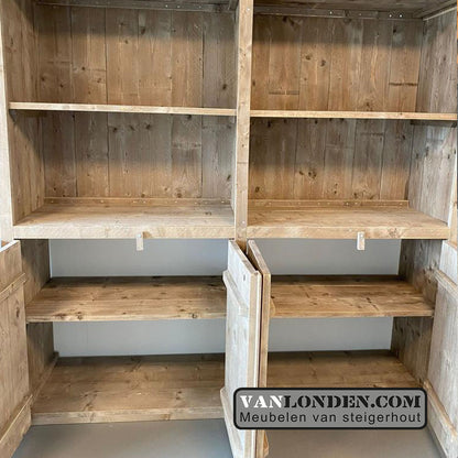 Steigerhouten vakkenkast Lienke