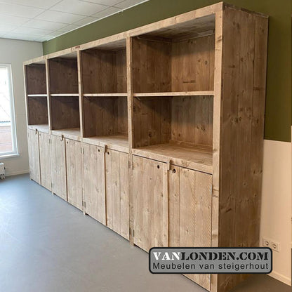 Steigerhouten vakkenkast Lienke