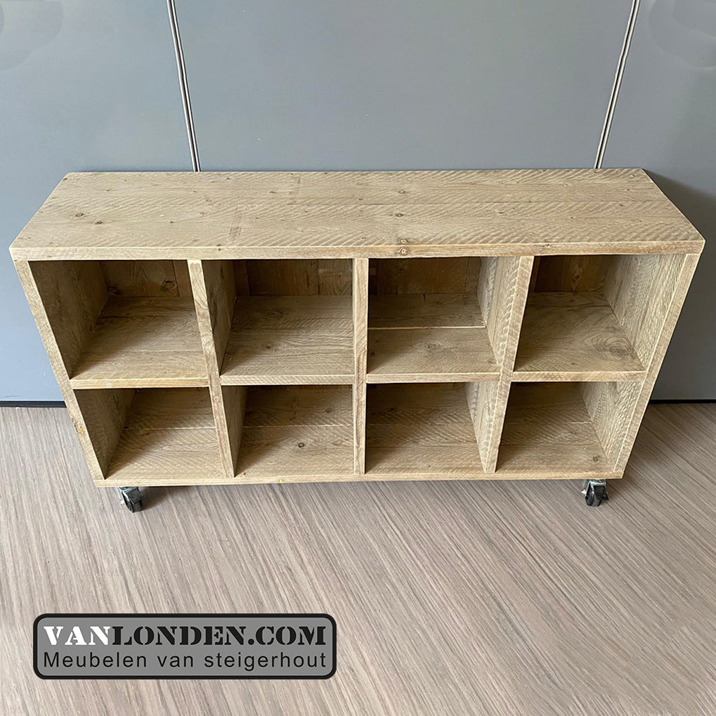 Steigerhouten vakkenkast Raf