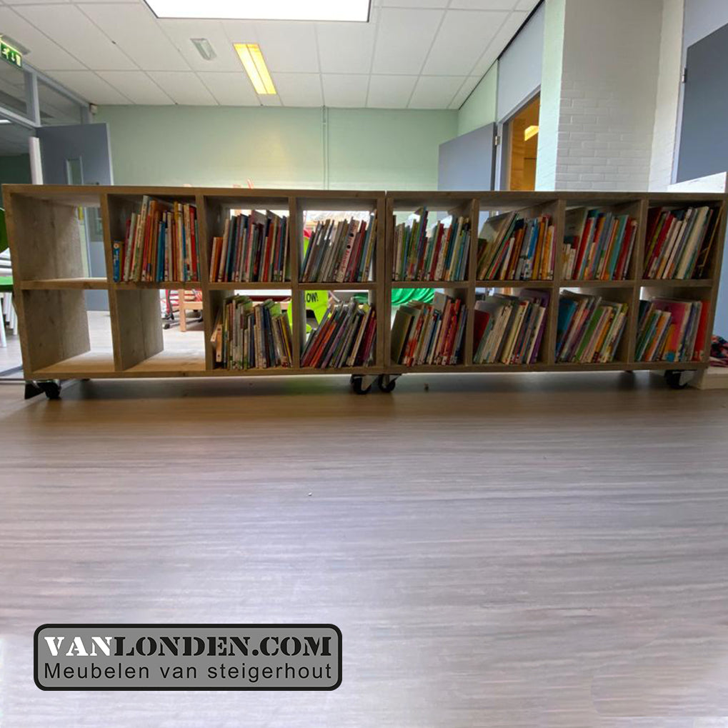 Steigerhouten vakkenkast Raf