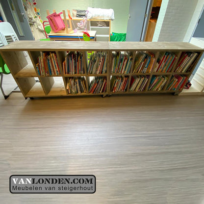 Steigerhouten vakkenkast Raf