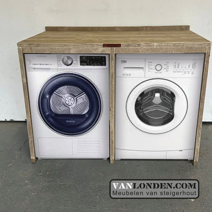 Steigerhouten wasmachine ombouw Maaike