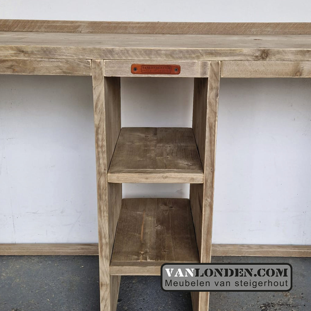 Steigerhouten wasmachine ombouw Mariet