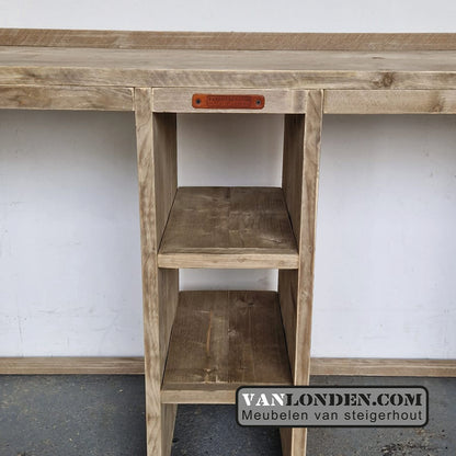 Steigerhouten wasmachine ombouw Mariet