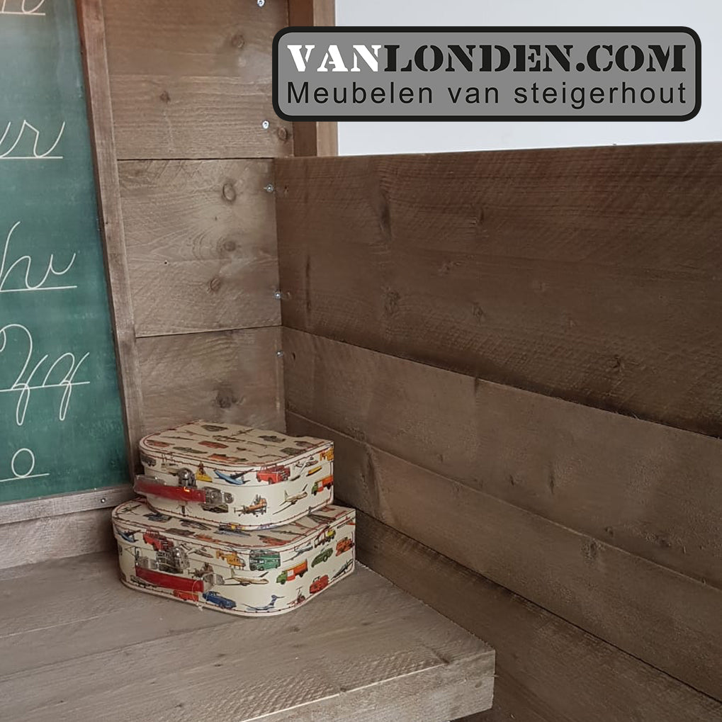 Steigerhouten werkcabine Flore