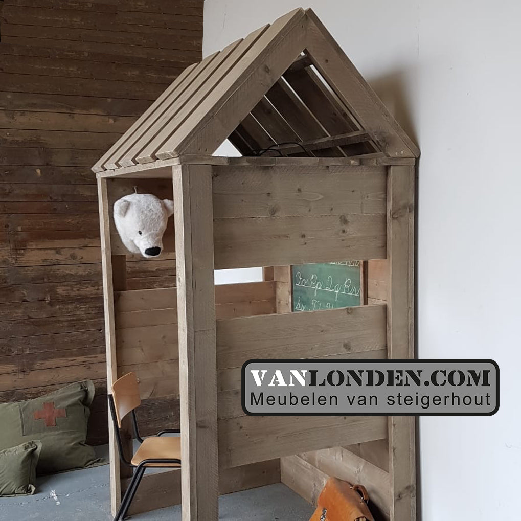 Steigerhouten werkcabine Flore