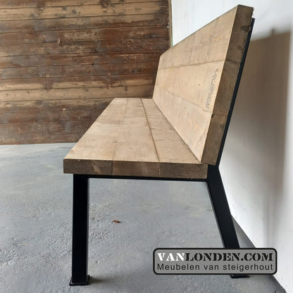 Steigerhouten zitbank Jonas