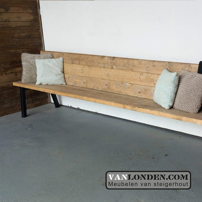 Steigerhouten zitbank Jonas