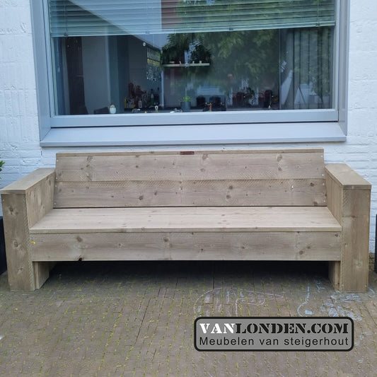 Steigerhouten zitbank Lonneke