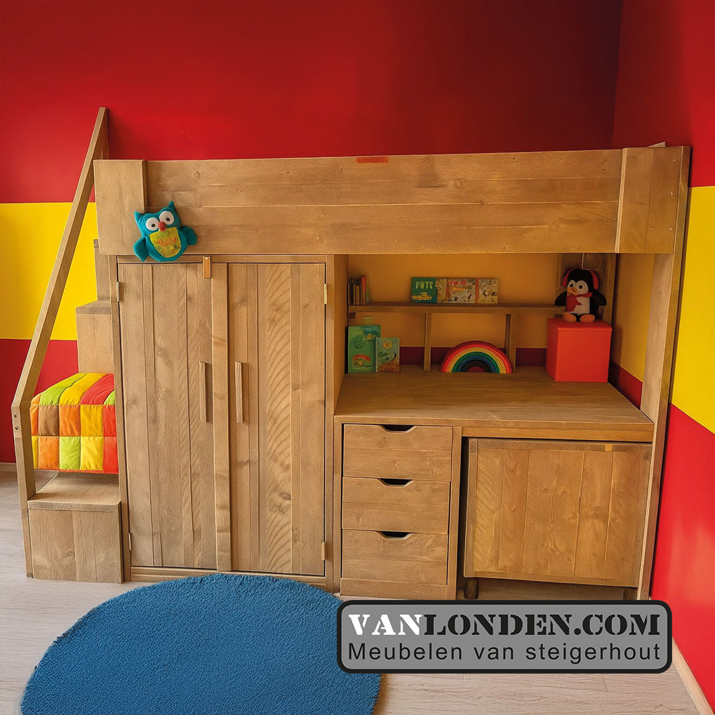 Steigerhouten hoogslaper Cyril