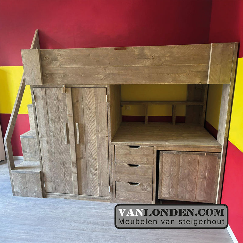 Steigerhouten hoogslaper Cyril