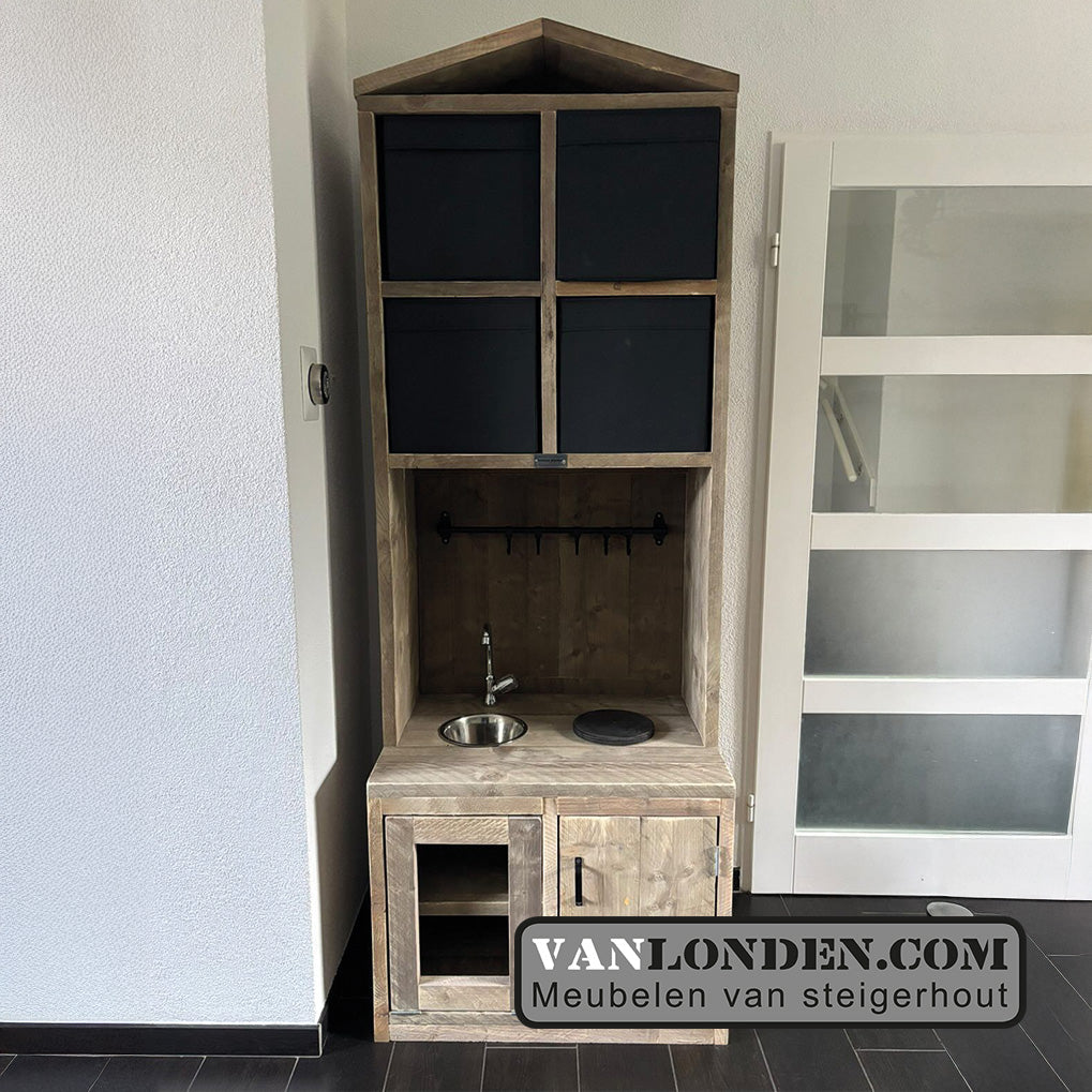 Steigerhouten kinderkeukentje Mijntje