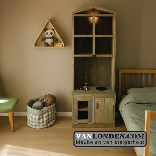 Steigerhouten kinderkeukentje Mijntje