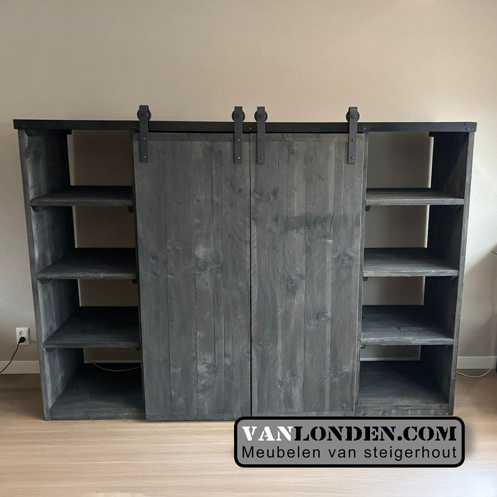 Steigerhouten TV meubel/opbergkast Loran