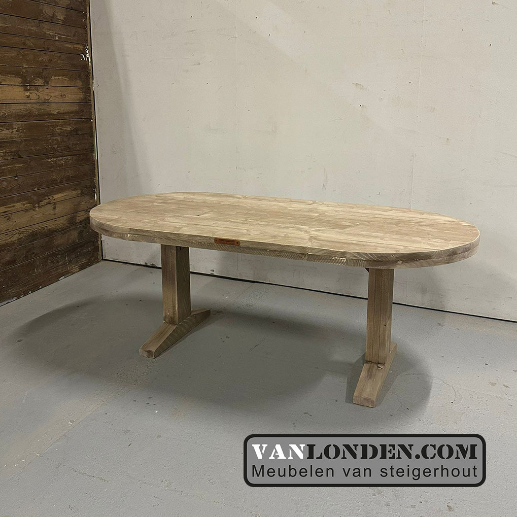 Steigerhouten tafel Ravi