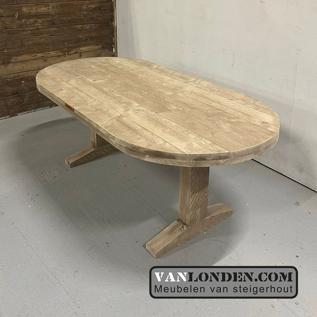 Steigerhouten tafel Ravi