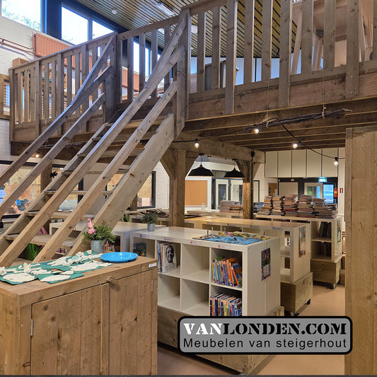 Steigerhouten vide-verdiepingsvloer Gaston