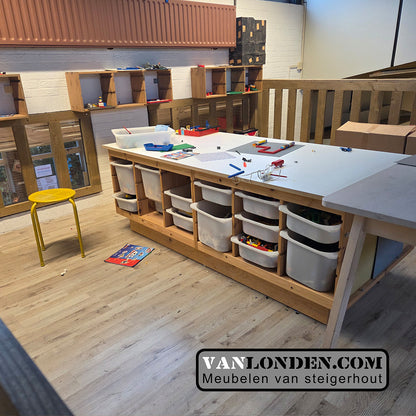 Steigerhouten vide-verdiepingsvloer Gaston