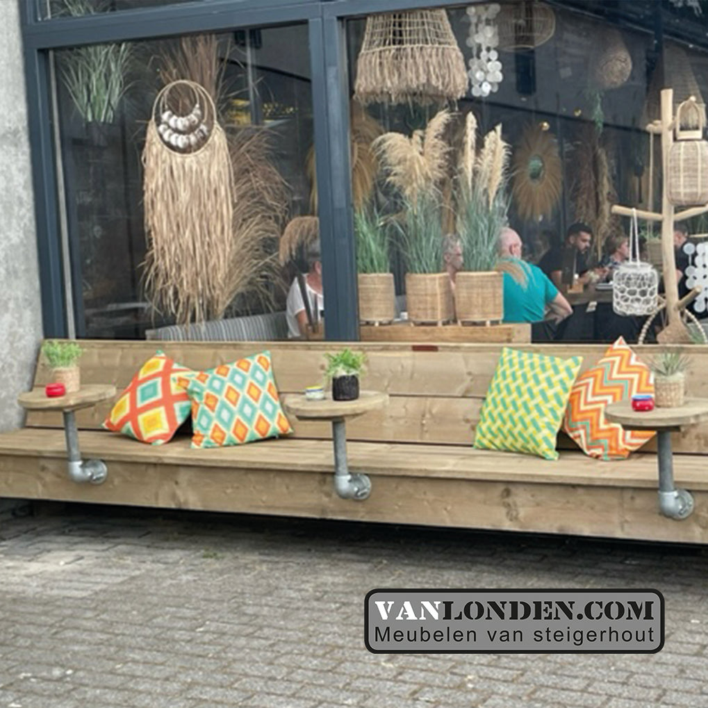 Hoekbank-terrasbank Momo