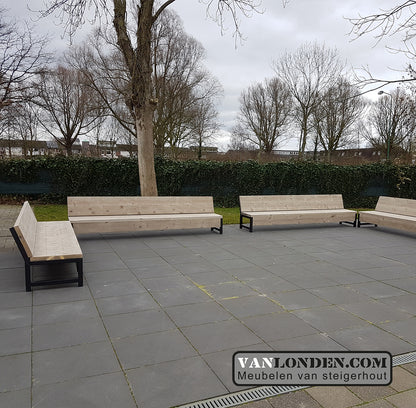 Steigerhouten zitbank Jacco