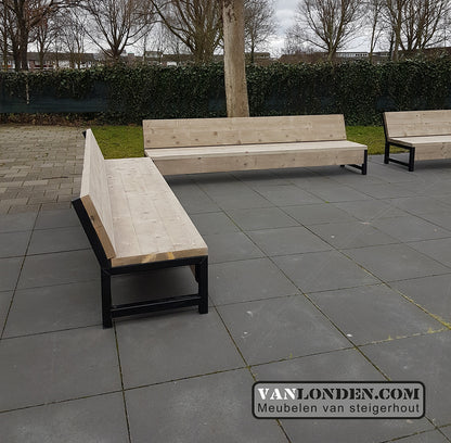 Steigerhouten zitbank Jacco