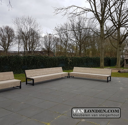 Steigerhouten zitbank Jacco