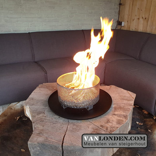 Vuurkorf pelletmand  met onderschaal Kyan