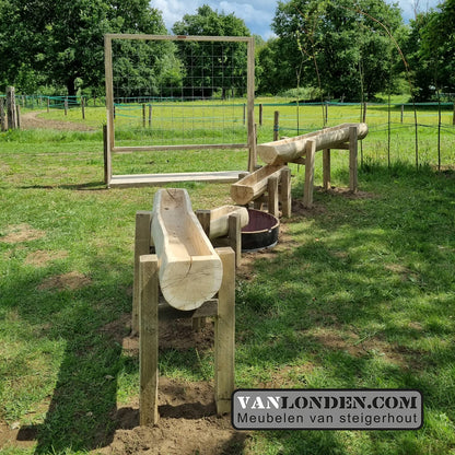 Waterbaan van boomstammen Charly