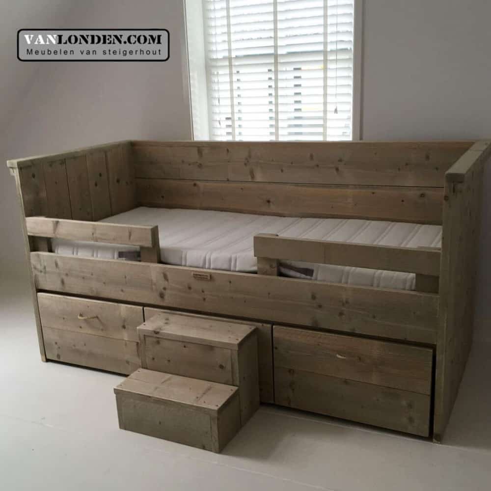 Steigerhouten kinderbed Romy