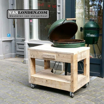 Big Green Egg ombouw van steigerhout Gwen