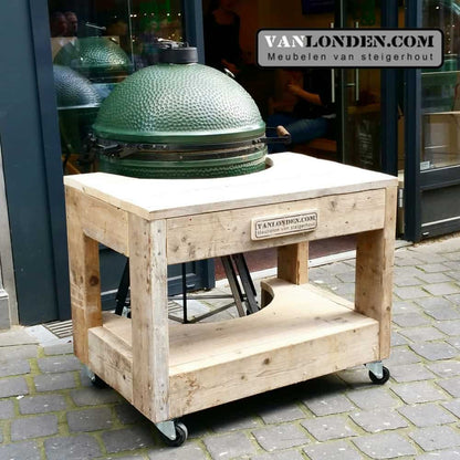 Big Green Egg ombouw van steigerhout Gwen