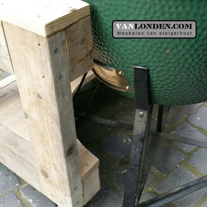 Big Green Egg ombouw van steigerhout Gwen