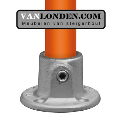 Buiskoppeling ronde voetplaat