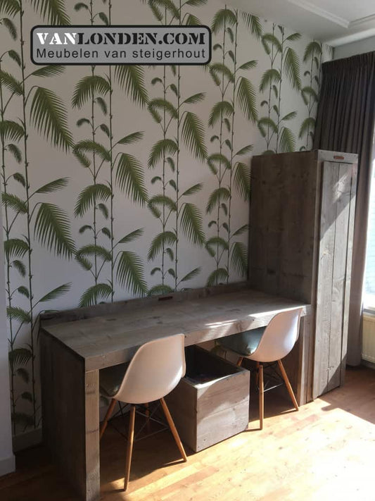 Steigerhouten bureaukast Damian