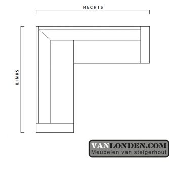 Steigerhouten hoekbank Alfred
