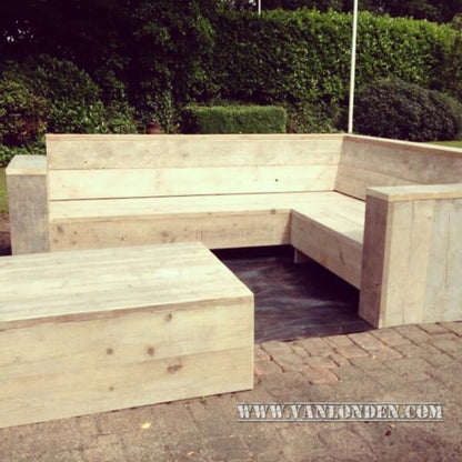 Steigerhouten hocker Tess