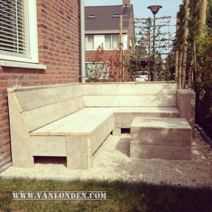 Steigerhouten hocker Tess