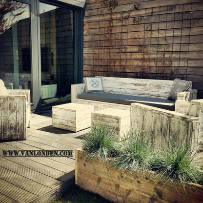 Steigerhouten hocker Tess