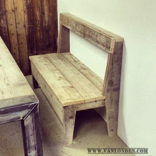 Actieve zitbank van steigerhout Ines