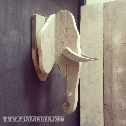 Steigerhouten olifantenkop