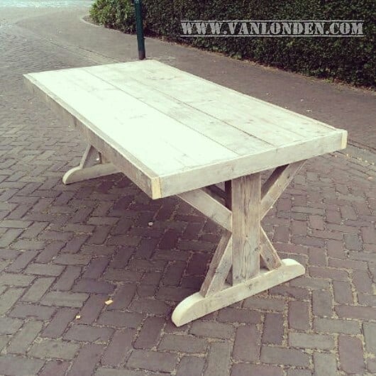 Steigerhouten tafel Pieter