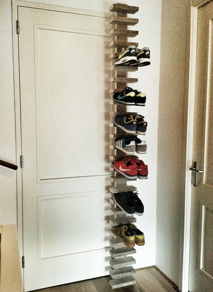 Steigerhouten sneaker rek Lennart