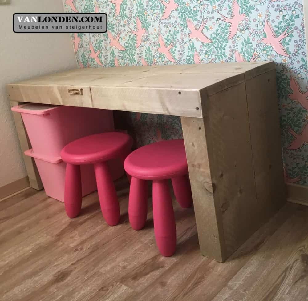 Steigerhouten speeltafel Sofie