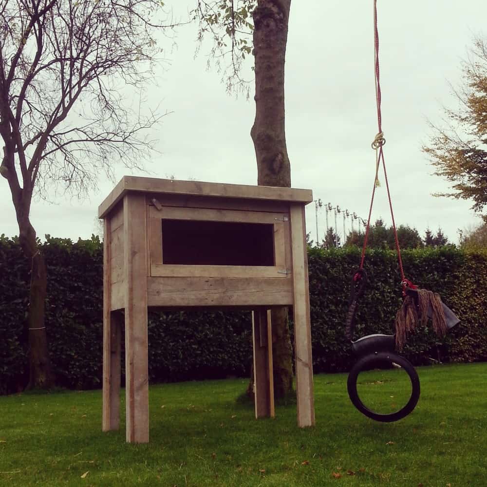 Steigerhouten baby buitenslaper Lola